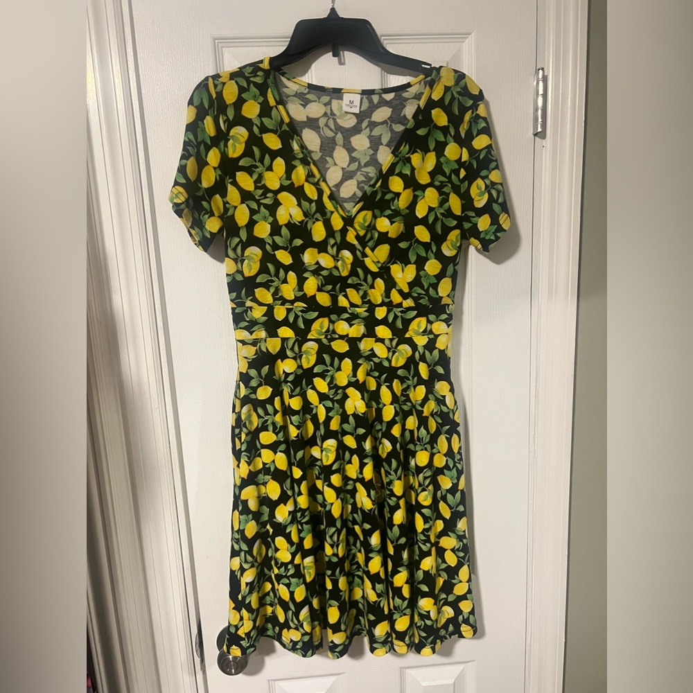 Amazon Women’s Lemon Print Summer Swing Dress With Pockets!🍋